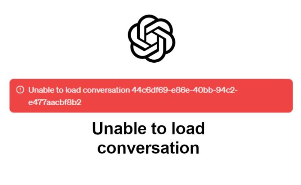 ChatGPT unable to load conversation error
